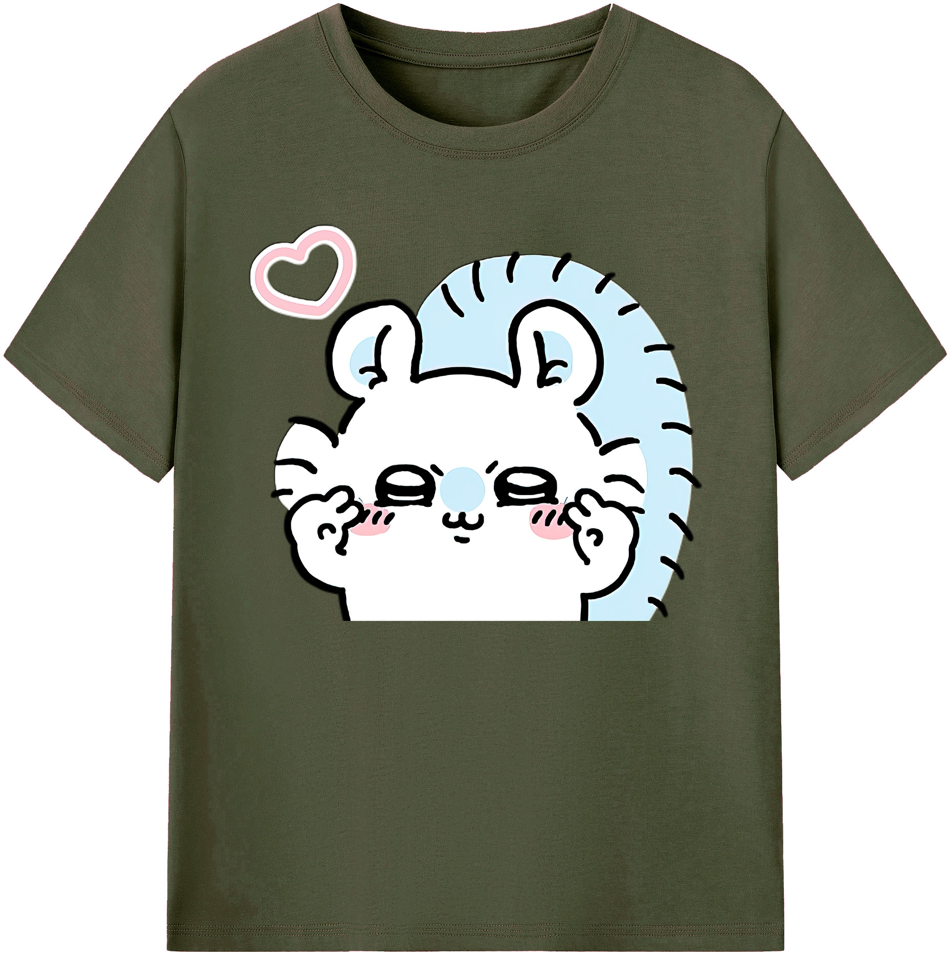（画像用） ちいかわ モモンガ Chii-kawa Momonga 綿100％ メンズ半袖Tシャツ｜肌触りやわらか＆通気性